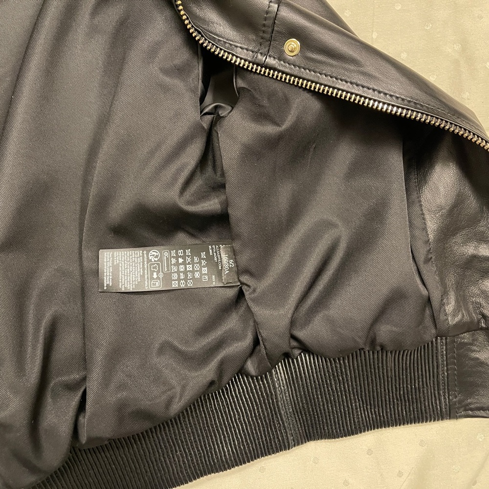 ALLSAINTS Etta Regular Fit Leather Jacket UK 6 US 2 NWT - Picture 15 of 15